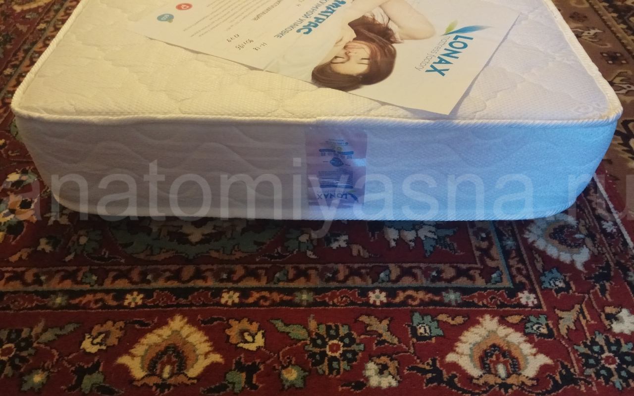 отзыв о Матрас Lonax Скрученные Roll Memory 4 фото 2